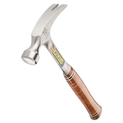 Estwing E16S Straight Claw Hammer With Leather Grip16Oz/448G from B&Q