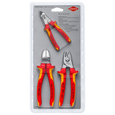 Draper 25032 Knipex 00 31 30 Bk V02 Electrical Cutting Set from B&Q