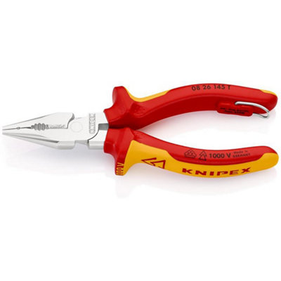 B&Q - Draper 25159  08 26 145 T Bk Needle-Nose Combination Pliers145mm