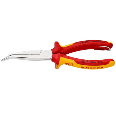 Draper 25246 Knipex 26 200 T Bk Snipe Nose Side Cutting Pliers, 200Mm Size 26
