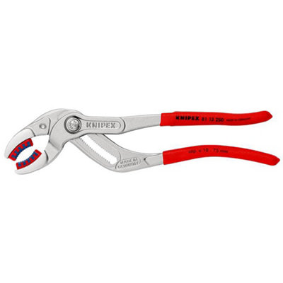 Draper 25754 Knipex 81 13 250 Sb Siphon And Connector Pliers250mm (Self-Service Card/blister) from B&Q