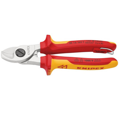 Draper 26122 Knipex 95 16 165 T Bk Vde Cable Shears165mm from B&Q