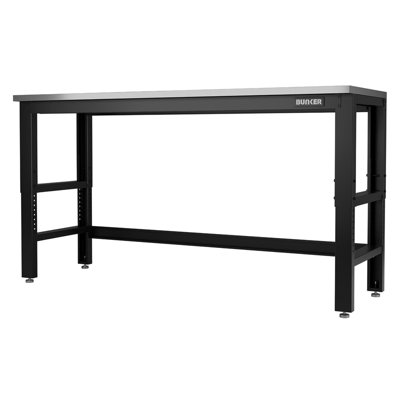 Draper Bunker Workshop Workbench With 1830mm Stainless Steel Worktop from B&Q