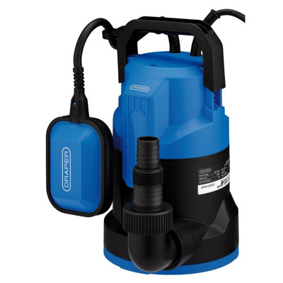 Draper 230V Submersible Clean Water Pump With Float Switch280L/min550W from B&Q