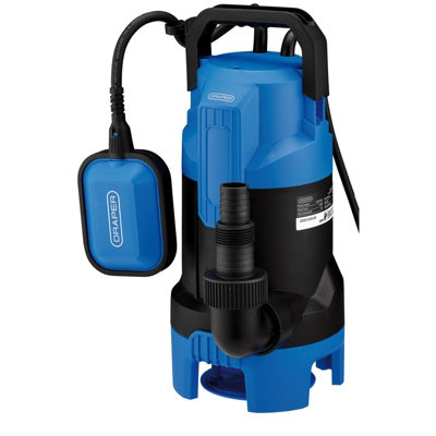 Draper 230V Submersible Dirty Water Pump With Float Switch260L/min550W from B&Q