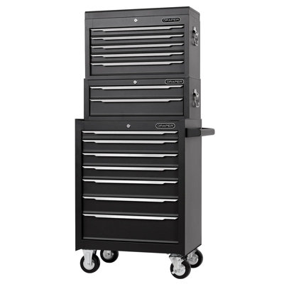 Draper Combined Roller CabinetMid Tool Chest And Tool Chest14 Drawers26" from B&Q