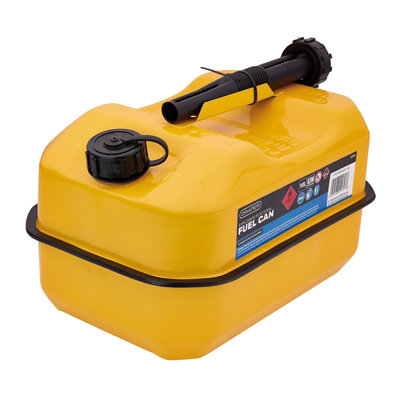 B&Q -  Explosafe Flat Steel Fuel Can10LYellow