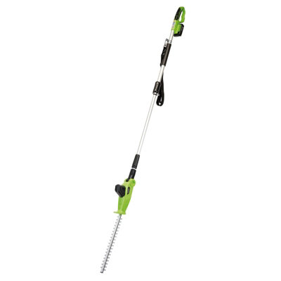 B&Q -  Cordless Long Reach Hedge Trimmer With Adjustable Pole & 2.0Ah Battery