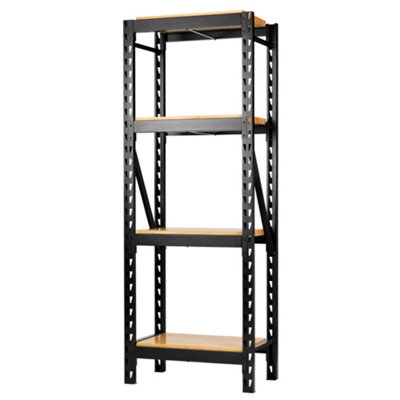 Draper 32488 Bunker 21 Piece Modular 4 Tier Racking Hardwood Shelving750mm from B&Q