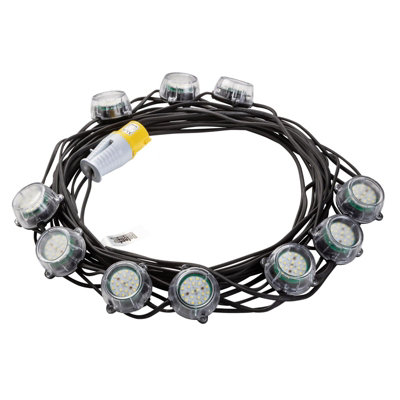 Draper Defender 110V 50W Heavy Duty Led Festoon String Lights 22M Encapsulated Cable For Sites & Outdoor Use from B&Q