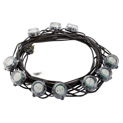 Draper Defender 230V 50W Led Festoon String Lights,22M Heavy Duty Encapsulated Cable For Site & Outdoor Use from B&Q