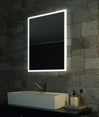 Iflo Solas Pro Rectangular Led Illuminated Bathroom Mirror from B&Q