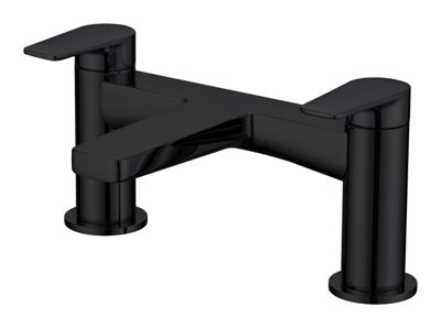 Iflo Quebec Bath FillerMatt Black from B&Q