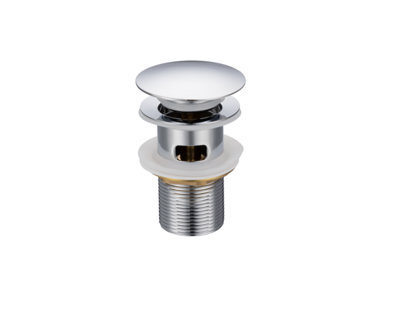 B&Q Iflo 1/4 Clicker Basin Waste Slotted - Chrome 521148 Size 1