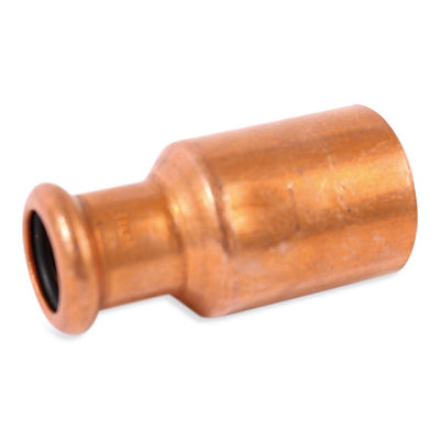 Plumbright Copper Press-Fit Fitting Fitting Reducer 22X15mmGas Fitting 6243M.2215Gy from B&Q
