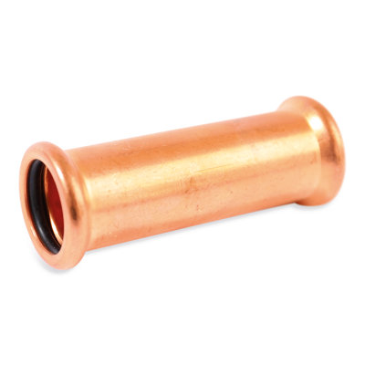 Plumbright Copper Press-Fit Fitting Coupling 22mmGas Fitting 6270Sm.22Gy from B&Q
