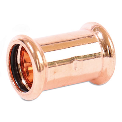 Plumbright Copper Press-Fit Fitting Coupling 22mm 6270M.22B from B&Q