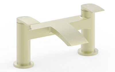 Iflo Tay Bath Filler TapBrushed Brass from B&Q