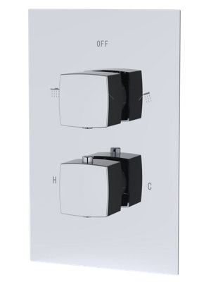 Iflo Holton 2 Way Thermostatic Concealed Mixer Valve from B&Q