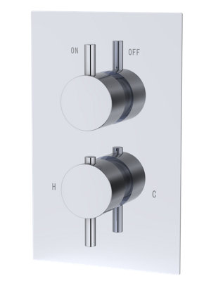 Iflo Abingdon Thermostatic Shower Valve Single Outlet from B&Q