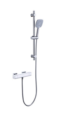 Iflo Ottawa Soft Square Oneway Thermostatic Shower 15mm from B&Q