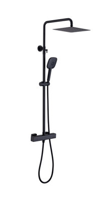 Iflo Ottawa Soft Square Two Way Thermostatic Shower from B&Q