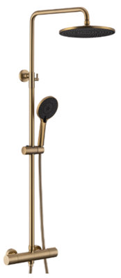 Iflo Albany Twoway Thermostatic ShowerBrushed Brass from B&Q
