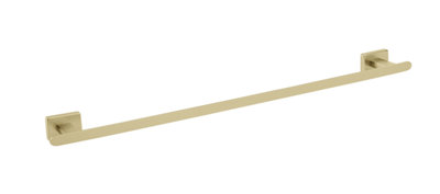 B&Q -  Quebec Towel Rail 600mm Brushed Brass