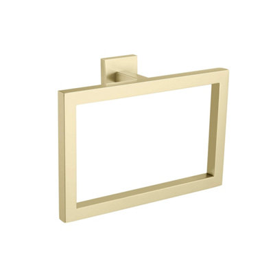 B&Q -  Kipawa Towel Ring Brushed Brass