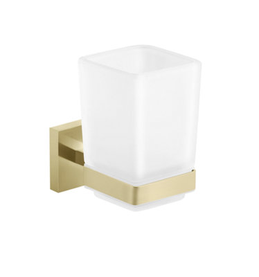 B&Q -  Kipawa Tumbler Brushed Brass