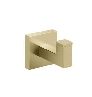 B&Q -  Kipawa Brushed Brass Robe Hook