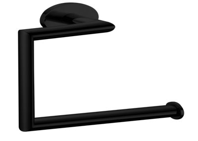 B&Q -  Kenora Black Bathroom Towel Ring