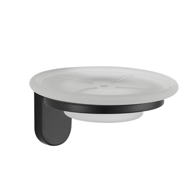 B&Q -  Albany Soap Dish Holder Black