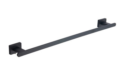 B&Q -  Quebec Towel Rail 600mm Black