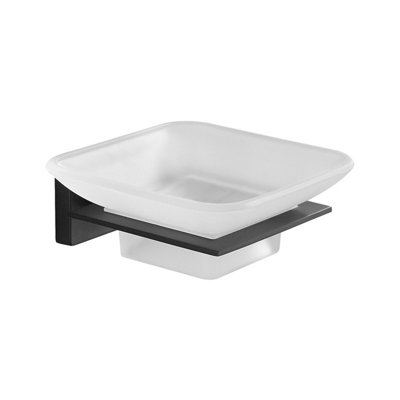 B&Q -  Quebec Soap Dish Holder Black