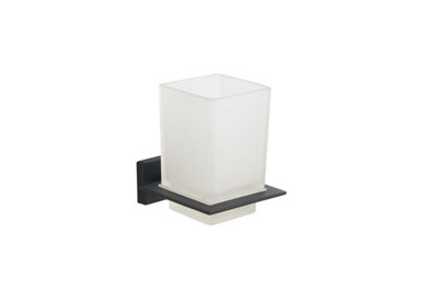 B&Q -  Quebec Black Bathroom Tumbler