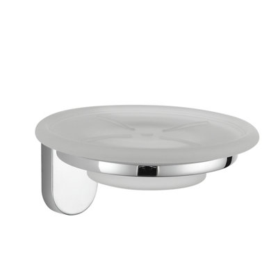 B&Q -  Albany Soap Dish Holder Chrome