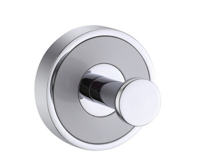 B&Q -  Bramley Chrome Bathroom Robe Hook