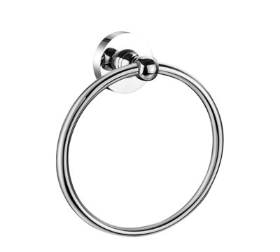 B&Q -  Corus Towel Ring  Chrome