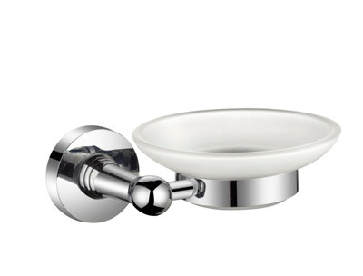 B&Q -  Corus Soap Dish Holder  Chrome
