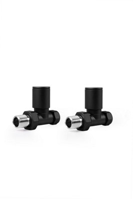 Plumbright Black Column Straight Valve M102-Sb from B&Q