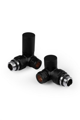 Plumbright Black Column Corner Valve M102-Cb from B&Q