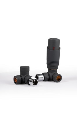 Plumbright Anthracite Corner Trv And Lockshield T0309Ca from B&Q