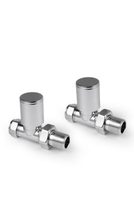 Plumbright Chrome Column Straight ValvePair M102-Sc from B&Q