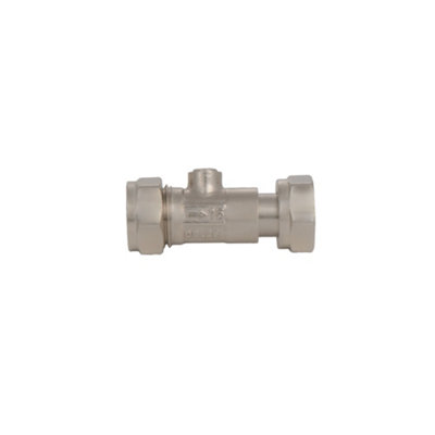 Plumbright Isolating Valve Strt Service 15mmx1/2 Q60128 from B&Q