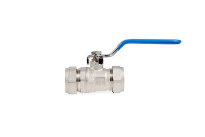 Plumbright Lever Ball Valve Cxc Blue 22mm  B26022 from B&Q