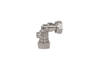Plumbright Isolating Valve Angle Service 15mmx1/2 Cp Q60127 from B&Q