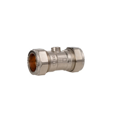 Plumbright Isolating Valve 22mm Chrome Plated Q70122 from B&Q