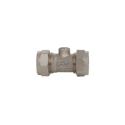 Plumbright Isolating Valve 15mm Chrome Plated Q70115 from B&Q