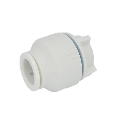 Plumbright White Plastic Push-Fit 15mm Stop End Spst676M from B&Q